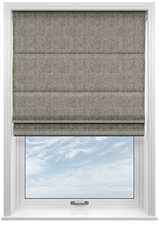 Tarbert, Mouse Grey - Motorised Roman Blind